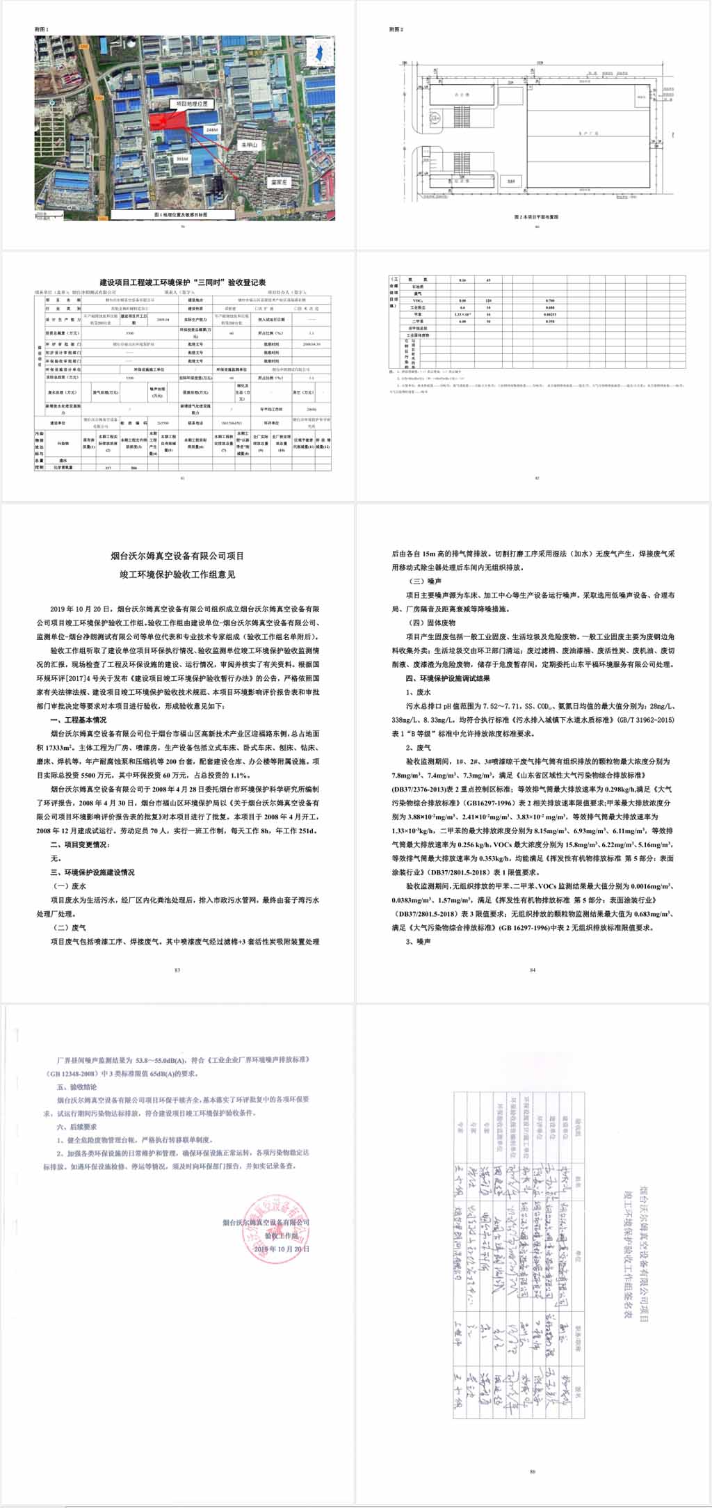 煙臺沃爾姆真空設(shè)備有限公司環(huán)境保護(hù)驗收監(jiān)測表公示14